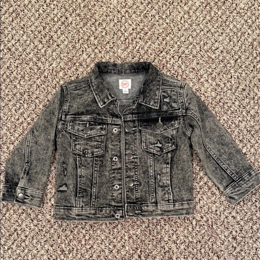 NWOT Kids Black Denim Jacket